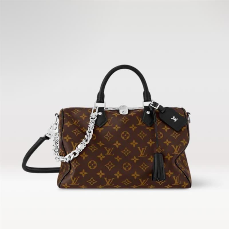 Louis Vuitton bags | LV Bags | Speedy Soft 30 Dark handbag |  21 × 17 × 30 cm | M12243 | 00014