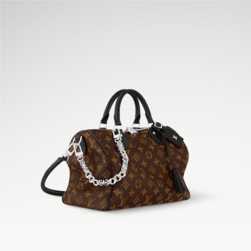 Louis Vuitton bags | LV Bags | Speedy Soft 30 Dark handbag |  21 × 17 × 30 cm | M12243 | 00014