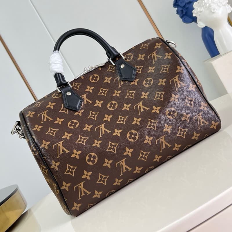 Louis Vuitton bags | LV Bags | Speedy Soft 30 Dark handbag |  21 × 17 × 30 cm | M12243 | 00014