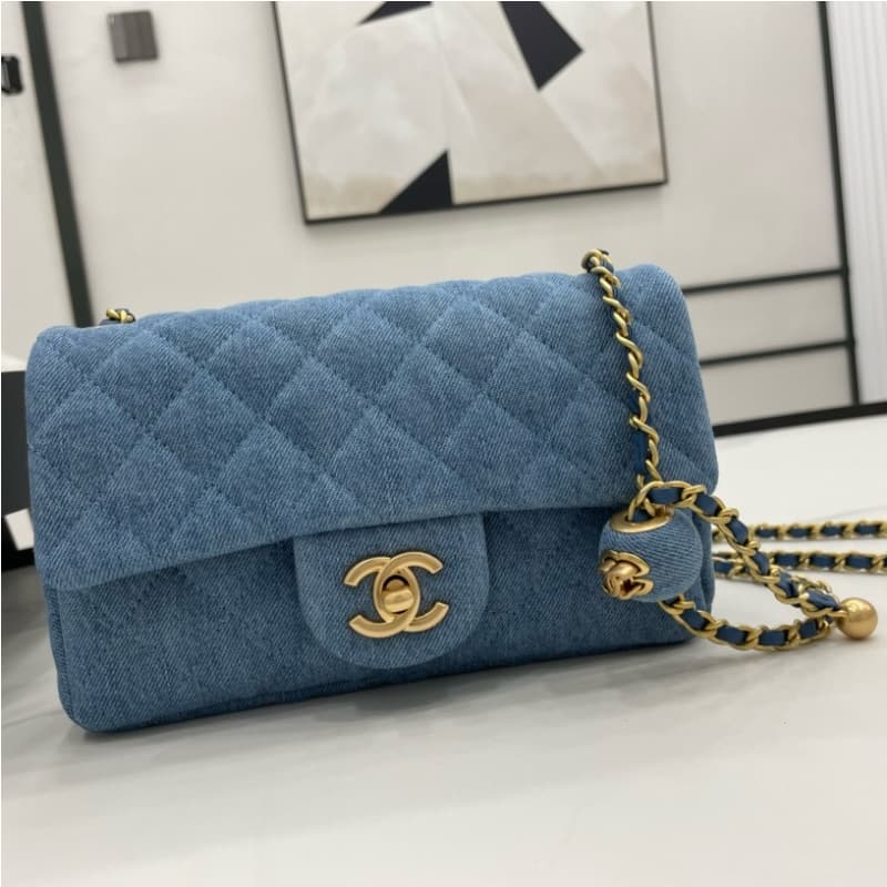 CHANEL bags | 22C | Denim Metallic Ball Mini | 20cm | AS1787 | 01016