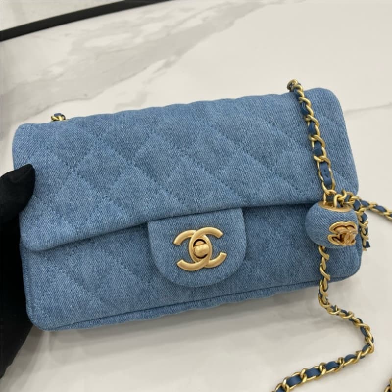 CHANEL bags | 22C | Denim Metallic Ball Mini | 20cm | AS1787 | 01016