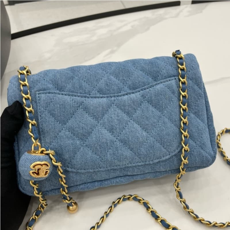 CHANEL bags | 22C | Denim Metallic Ball Mini | 20cm | AS1787 | 01016