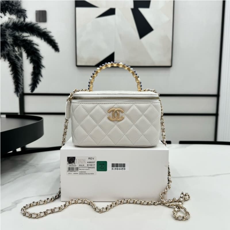 CHANEL bags | Pearl Handle Long Box Bag | 17cm | A96057 | 01036