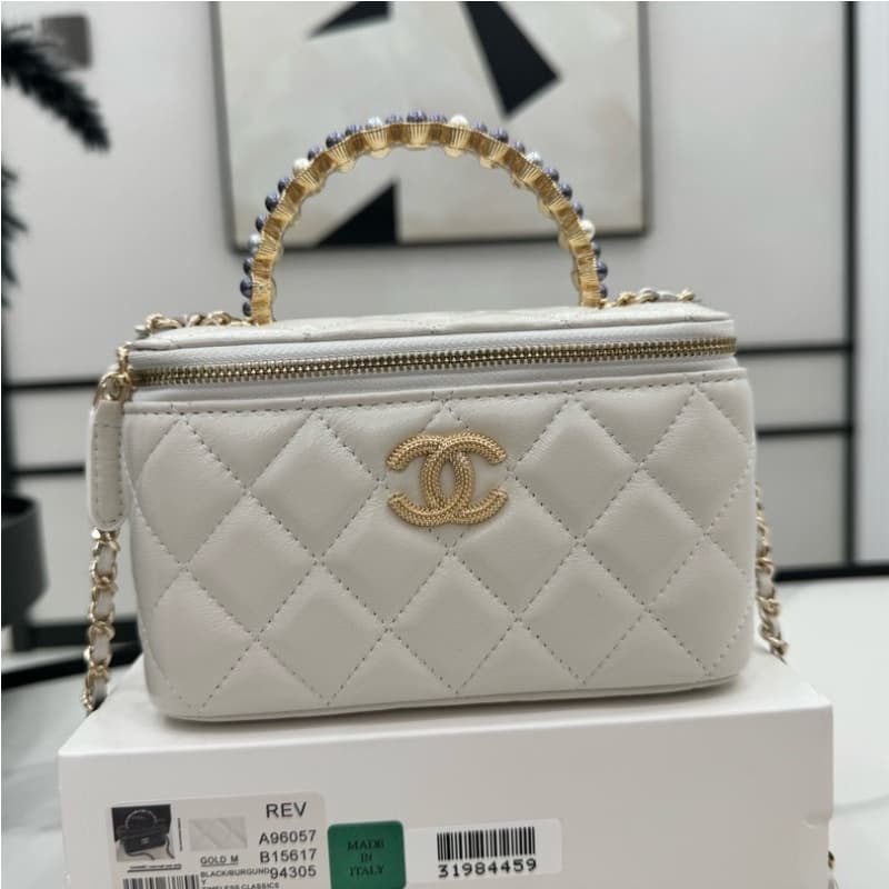 CHANEL bags | Pearl Handle Long Box Bag | 17cm | A96057 | 01036