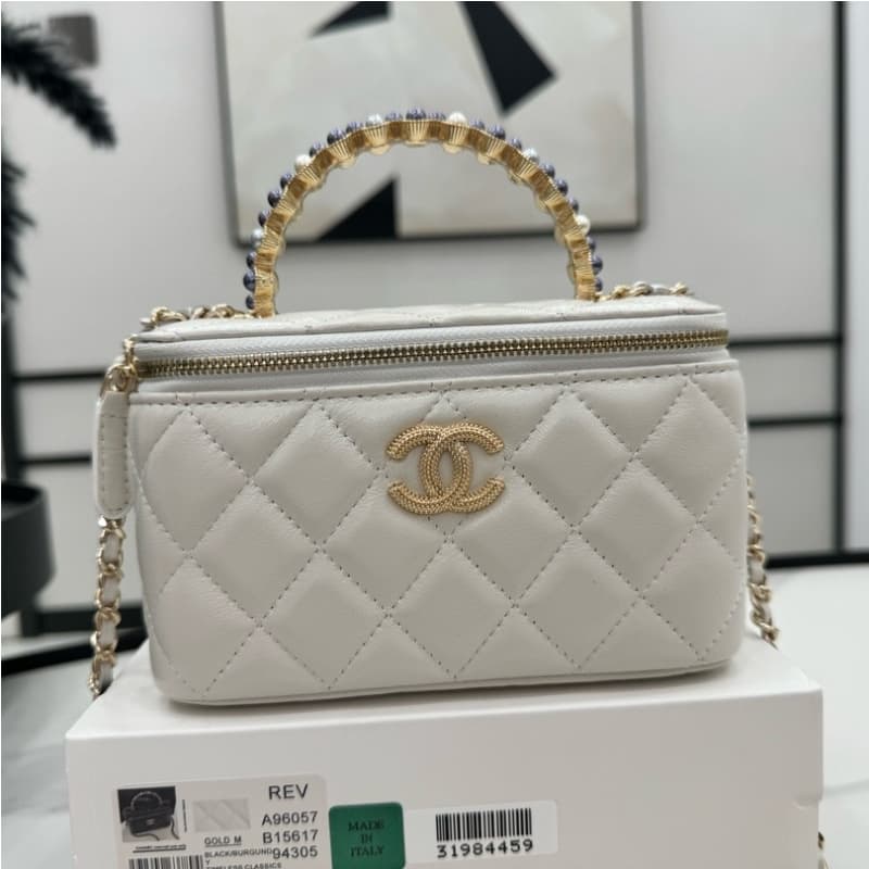 CHANEL bags | Pearl Handle Long Box Bag | 17cm | A96057 | 01036