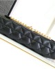 CHANEL bags | 23C | black and gold quilted pearl chain bag | Crossbody Bag | 01053