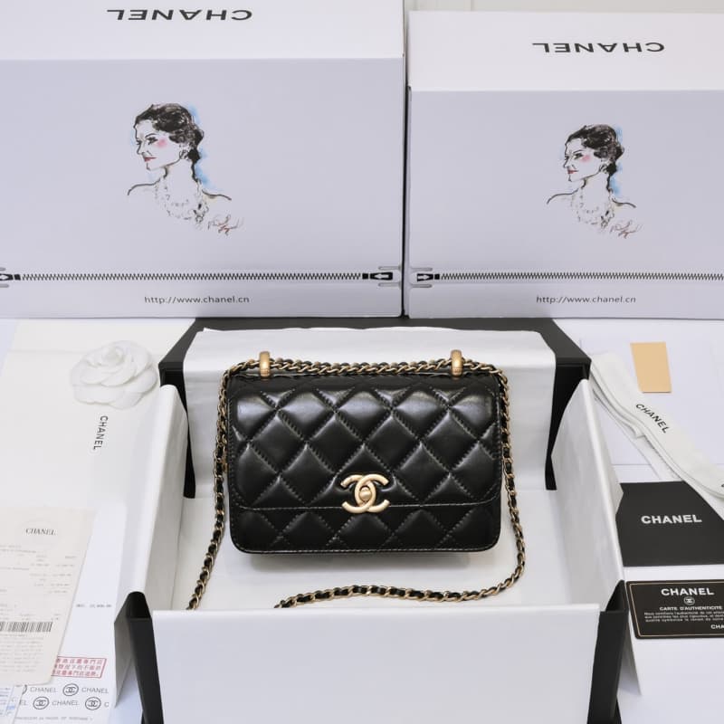 CHANEL bags | double gold ball drawstring mini bag | 19×14×7×cm | 2615 | 01071