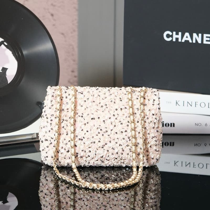 CHANEL bags | 24K | Sequin Series | 24k Sequined tweed CF | 13×20×7 cm | 01096