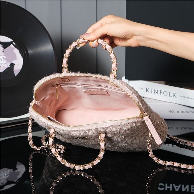 CHANEL bags | 24B | wool felt shell bag | 20.5×28.5×7 cm | AS3969 | 01105