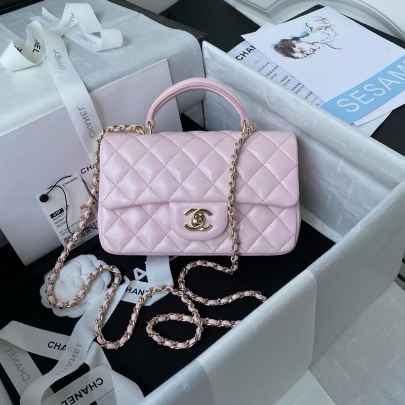 CHANEL bags | 24K | Mini CF Handle Handbag | quilted flap bag | 20×12×6 cm | AS2431 | 01125