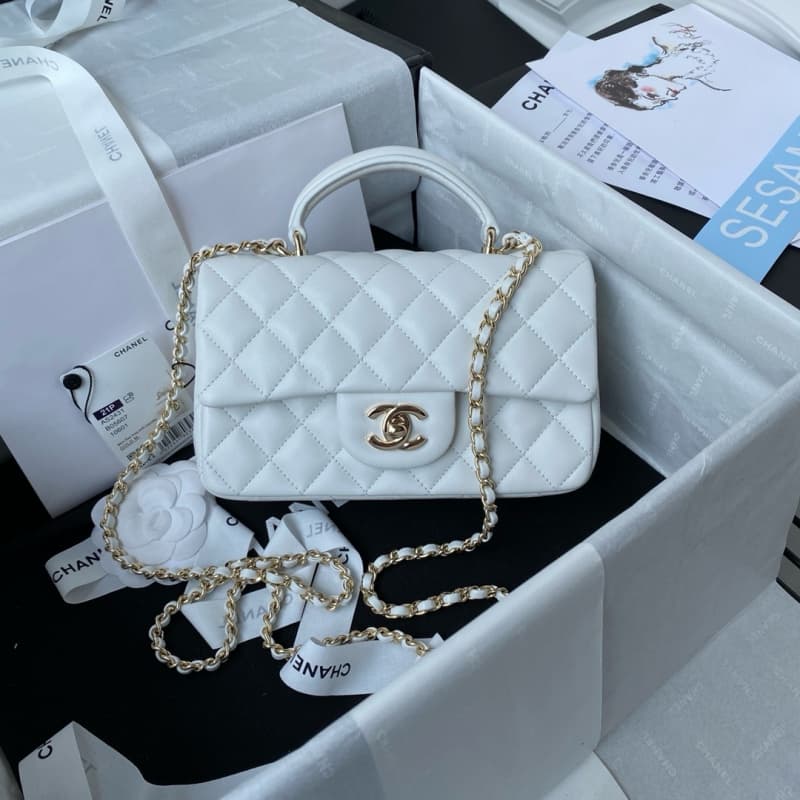 CHANEL bags | 24K | Mini CF Handle Handbag | quilted flap bag | 20×12×6 cm | AS2431 | 01125