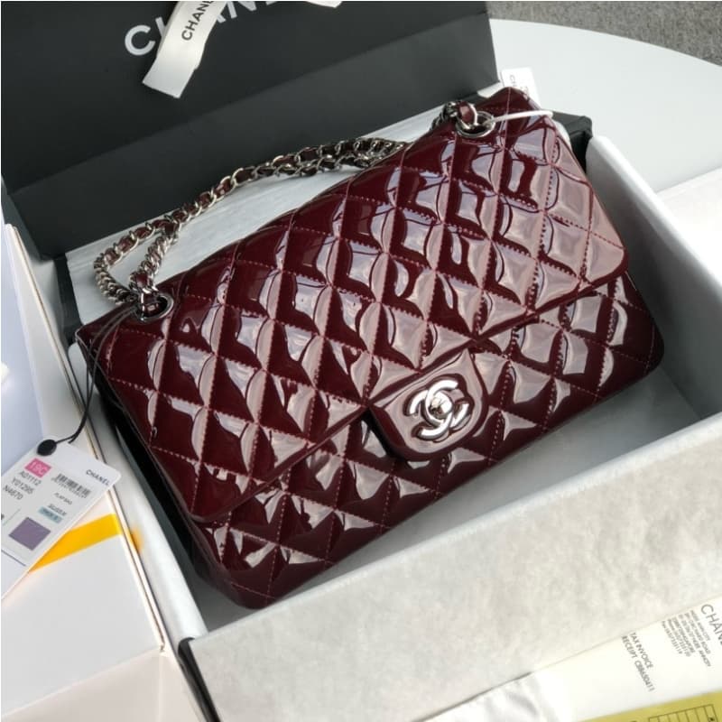 CHANEL bags | CF Quilted Patent Leather Bag | 25cm | 1112 | 01128