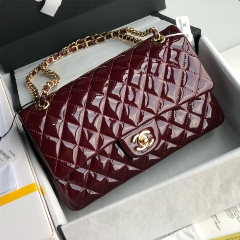 CHANEL bags | CF Quilted Patent Leather Bag | 25cm | 1112 | 01128