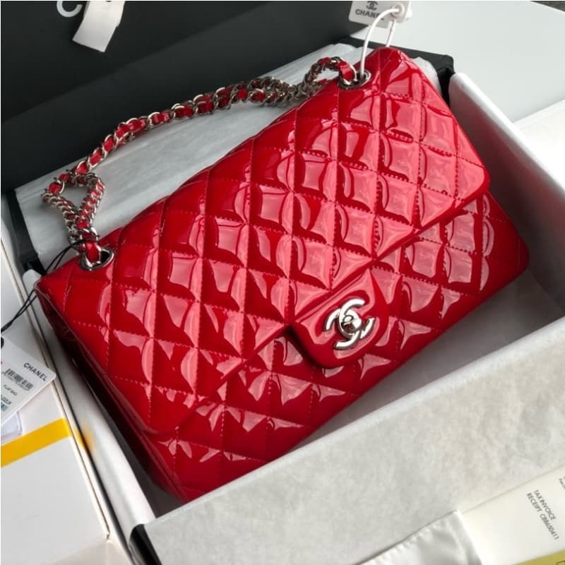 CHANEL bags | CF Quilted Patent Leather Bag | 25cm | 1112 | 01128