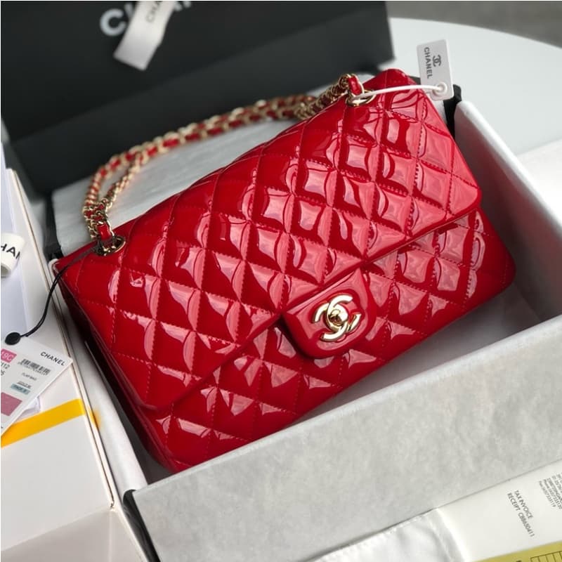 CHANEL bags | CF Quilted Patent Leather Bag | 25cm | 1112 | 01128