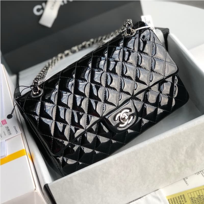 CHANEL bags | CF Quilted Patent Leather Bag | 25cm | 1112 | 01128