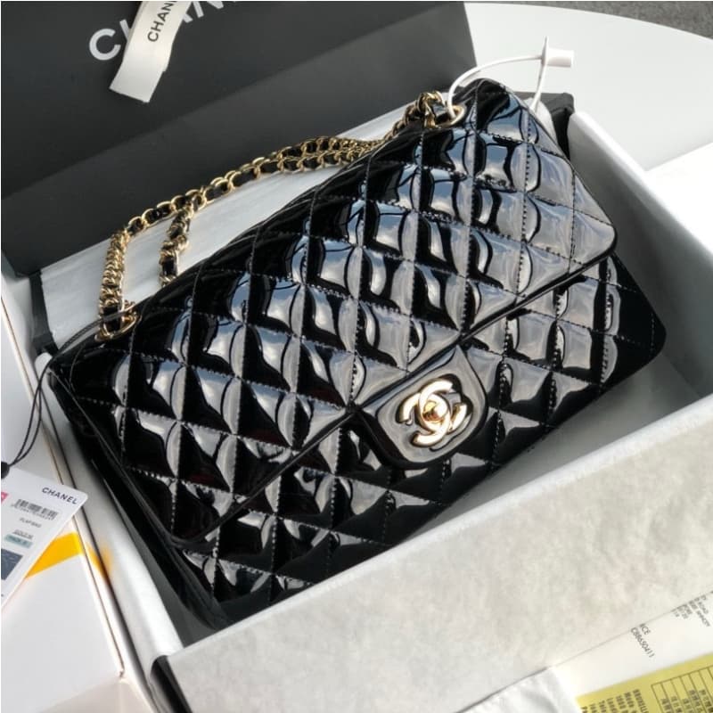 CHANEL bags | CF Quilted Patent Leather Bag | 25cm | 1112 | 01128