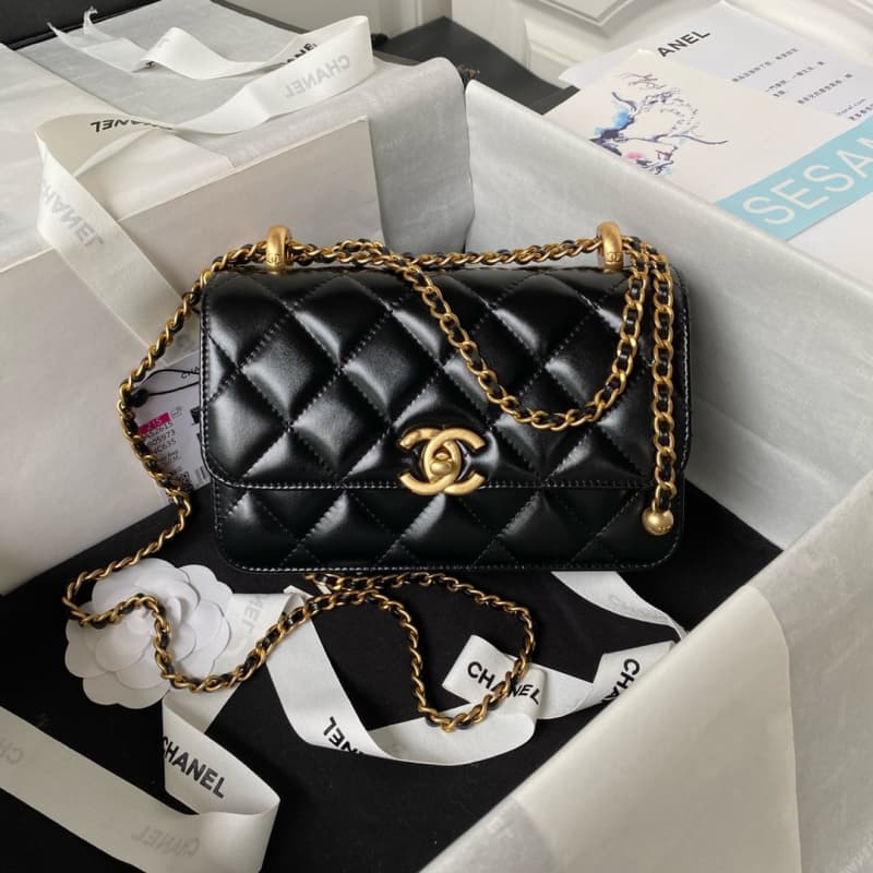 CHANEL bags | 24C | Double Mini Gold Bal | 12×19×8 cm | AS2615 | 01129