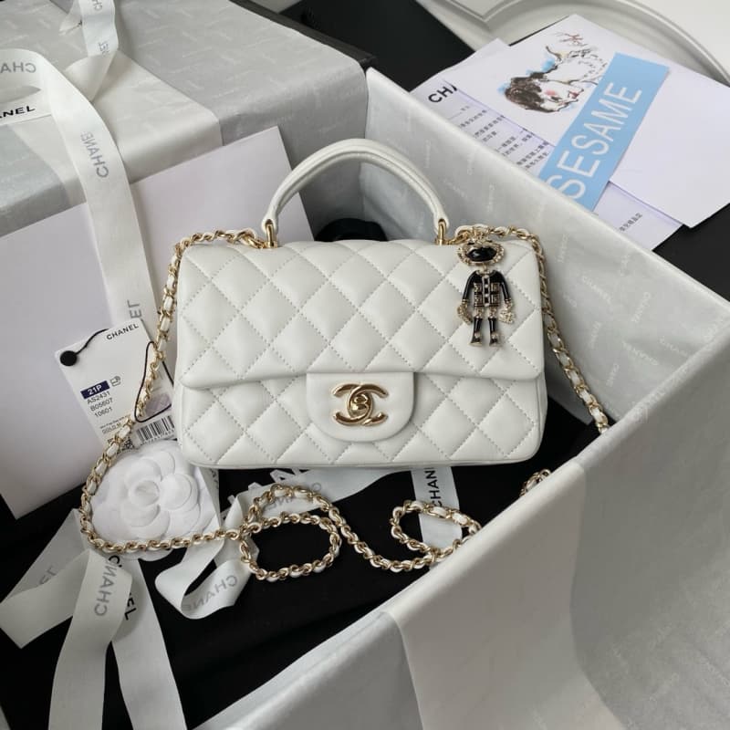 CHANEL bags | 21K | Mini CF Handle Handbag | 20×12×6 cm | AS2431 | 01140