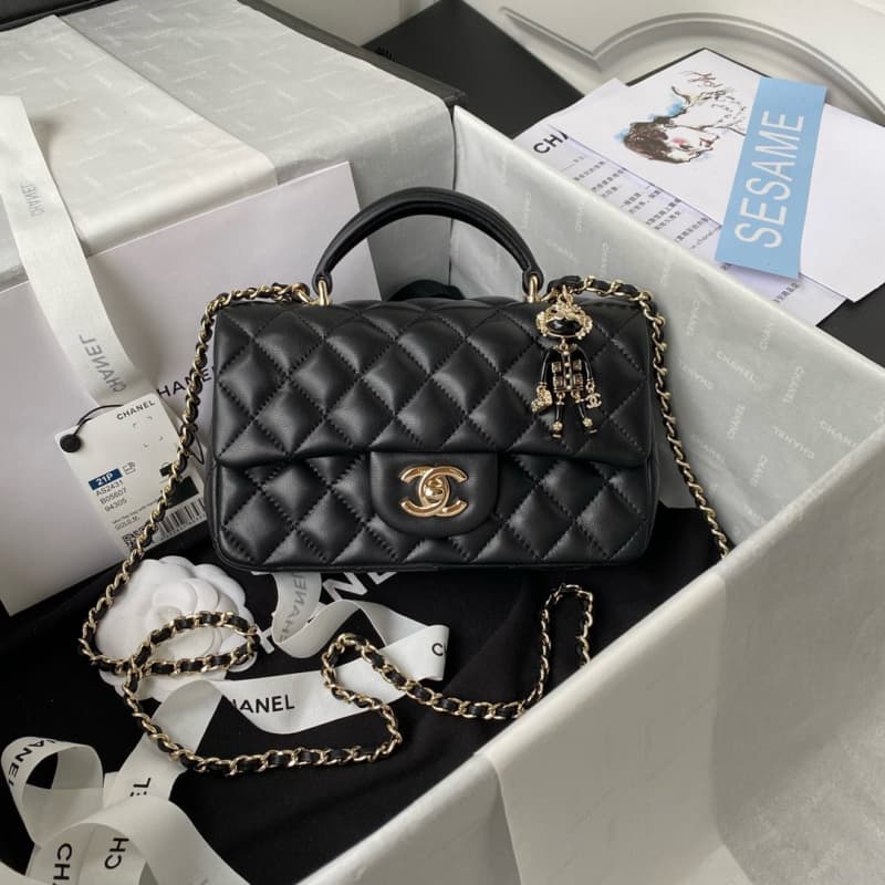 CHANEL bags | 21K | Mini CF Handle Handbag | 20×12×6 cm | AS2431 | 01140