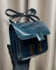 Hermès bags | Herms Constance bag | 18cm | high-gloss crocodile | Malta blue | 02021