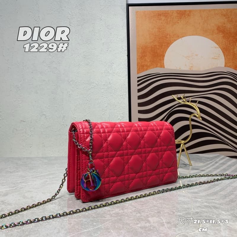 Dior bags | Dior Caro Pouch | Chain Bag | 21.5 × 11.5 × 3 cm | 1229 | 03023