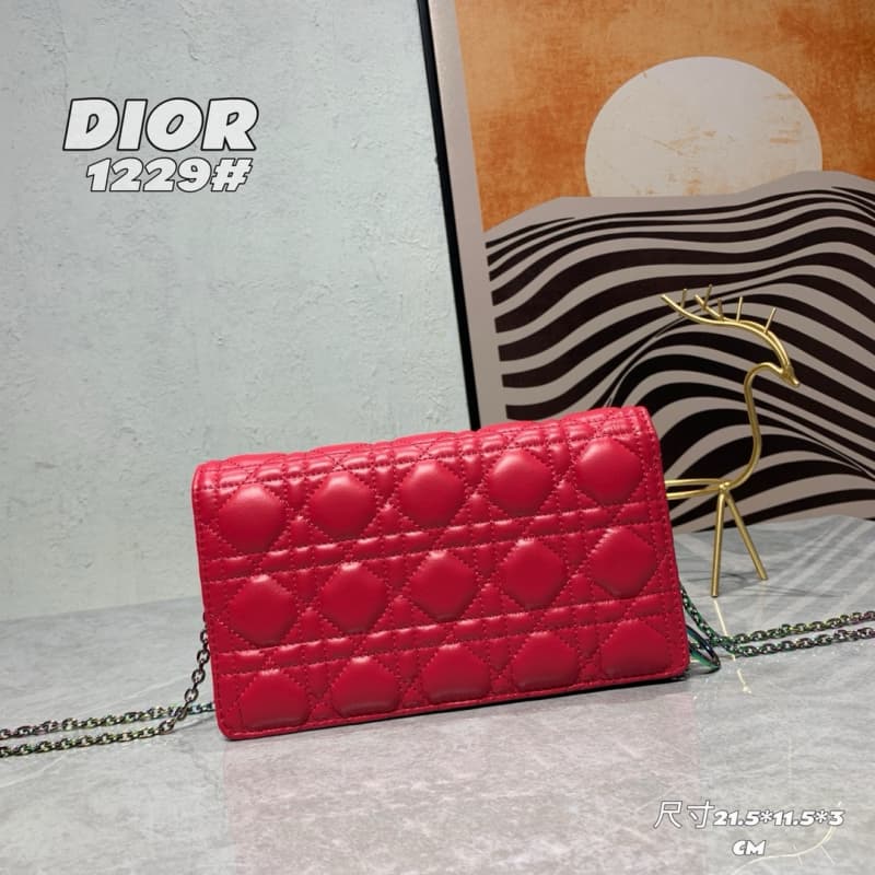 Dior bags | Dior Caro Pouch | Chain Bag | 21.5 × 11.5 × 3 cm | 1229 | 03023