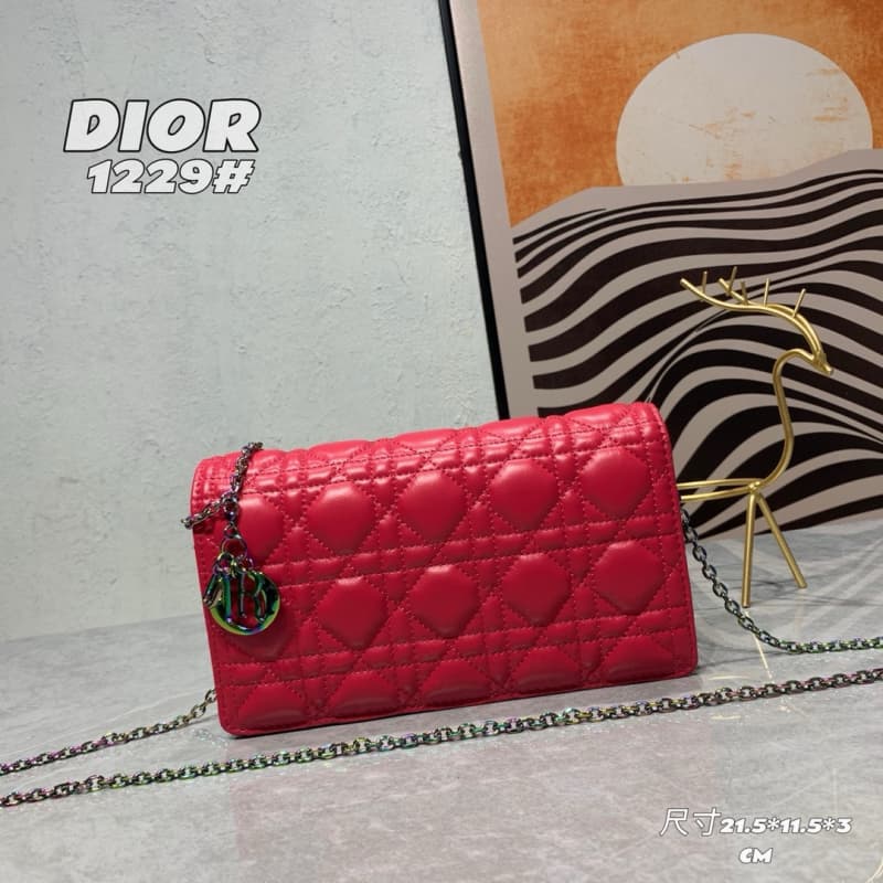 Dior bags | Dior Caro Pouch | Chain Bag | 21.5 × 11.5 × 3 cm | 1229 | 03023