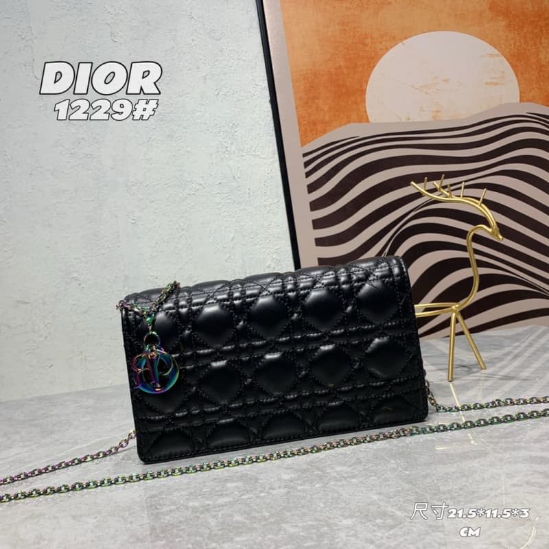 Dior bags | Dior Caro Pouch | Chain Bag | 21.5 × 11.5 × 3 cm | 1229 | 03023