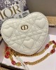 Dior bags | DIORAMOUR DIOR CARO | Heart Chain Bag | 11 × 10 × 1.5 cm | 5097 | 03027