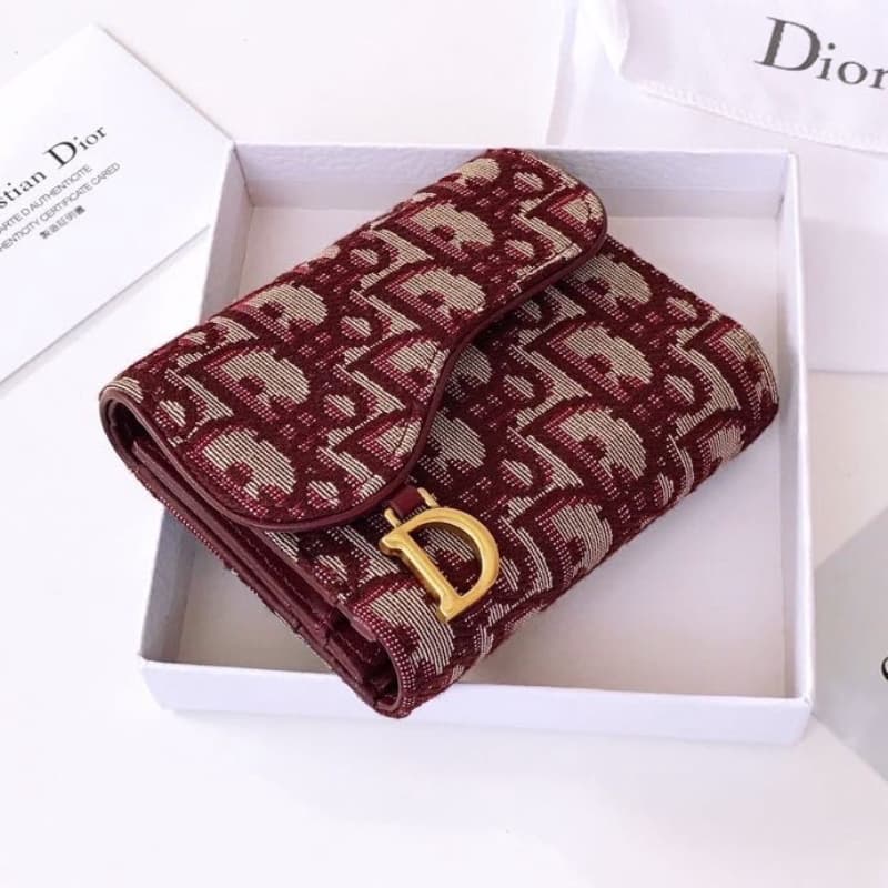 Dior bags | Dior Saddle Monogram Folded Short Wallet | coin purse | S5613 | 03046