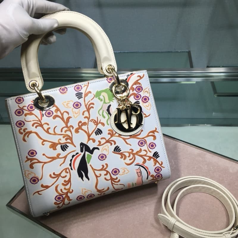 Dior bags | Lady Dior Fairy Tale Smooth Calfskin Handbag | 24 × 20 × 11 cm | M0565 | 03053