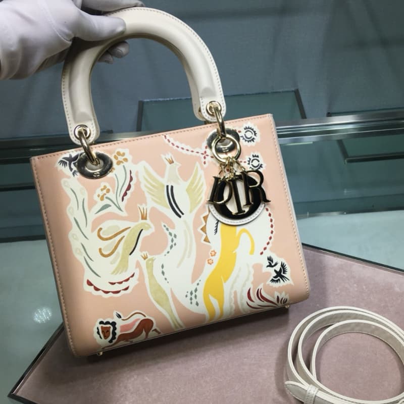 Dior bags | Lady Dior Fairy Tale Smooth Calfskin Handbag | 24 × 20 × 11 cm | M0565 | 03053