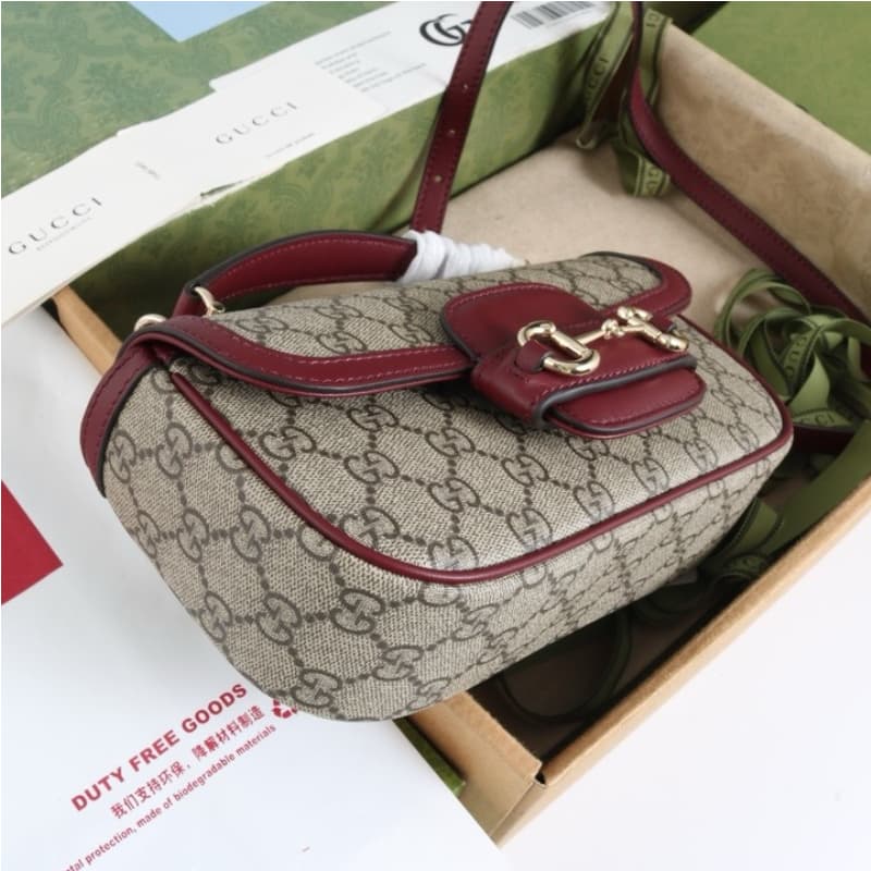 GUCCI bags | GUCCI Horsebit 1955 Series Handbag | 22.6×12.7×5.6cm | 815206 | 04021