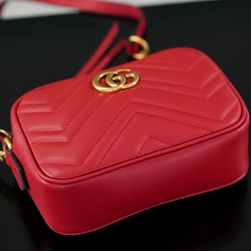 GUCCI bags | GUCCI Marmont Series Quilted Mini Camera Bag | 18×12×6cm | 448065 | 04054