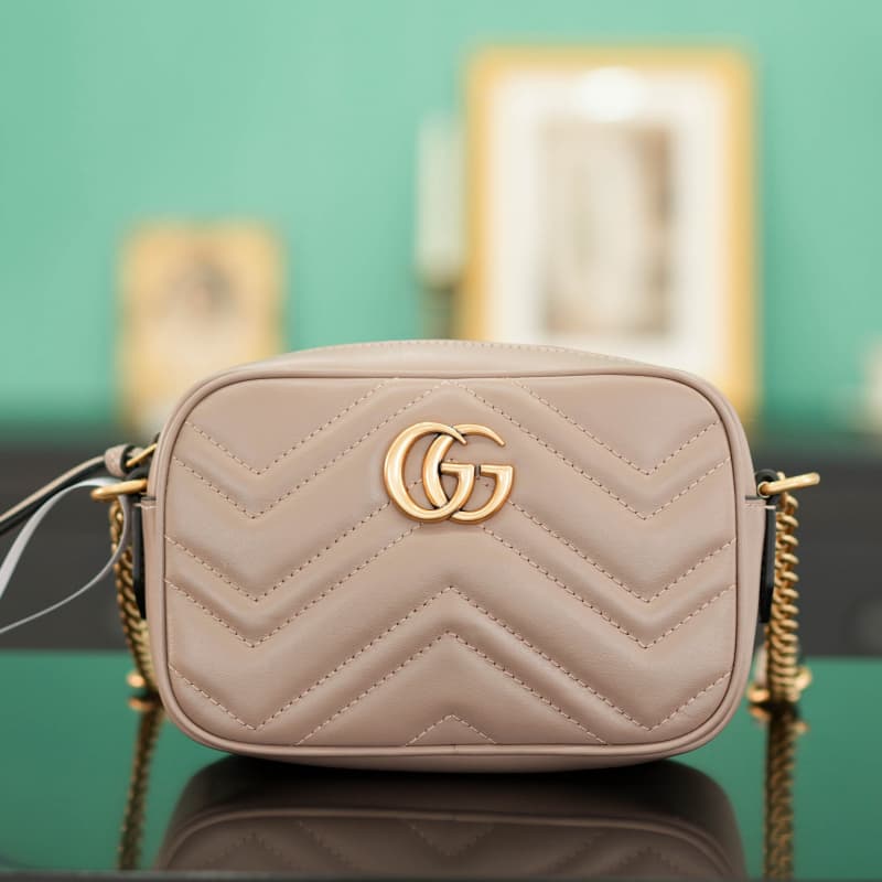 GUCCI bags | GUCCI Marmont Series Quilted Mini Camera Bag | 18×12×6cm | 448065 | 04054