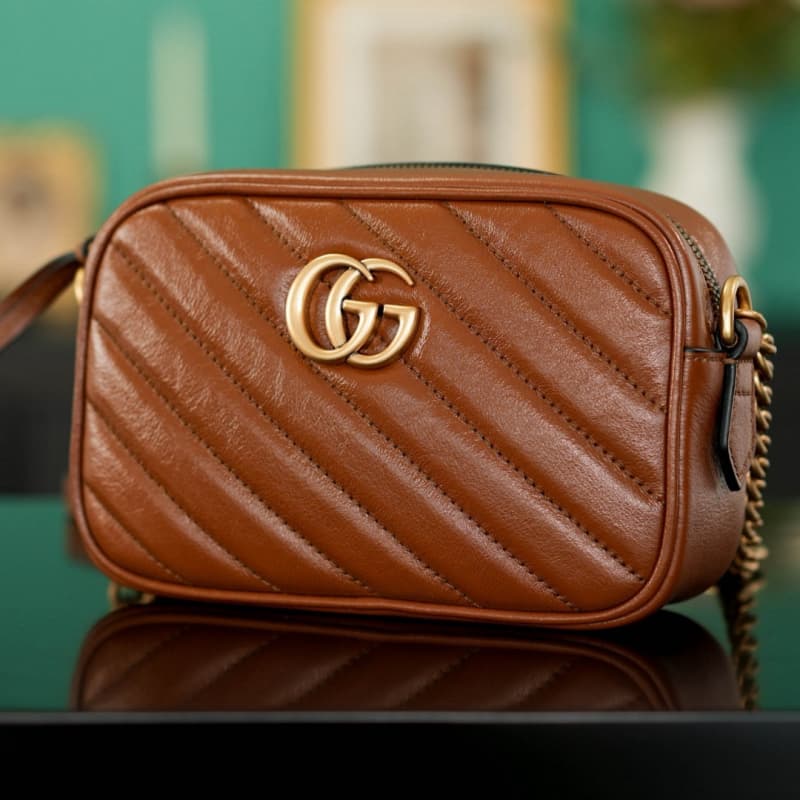 GUCCI bags | GUCCI Marmont Series Quilted Mini Camera Bag | 18×12×6cm | 448065 | 04054