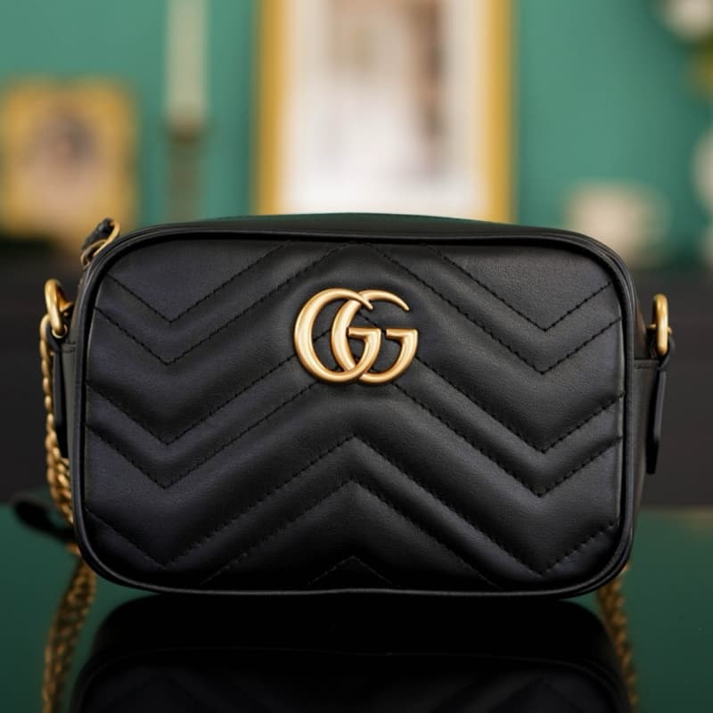 GUCCI bags | GUCCI Marmont Series Quilted Mini Camera Bag | 18×12×6cm | 448065 | 04054