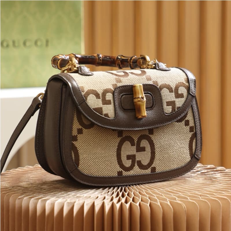 GUCCI bags | Super Double G Pattern | bamboo collection | 21×15×7cm | 675797 | 04086