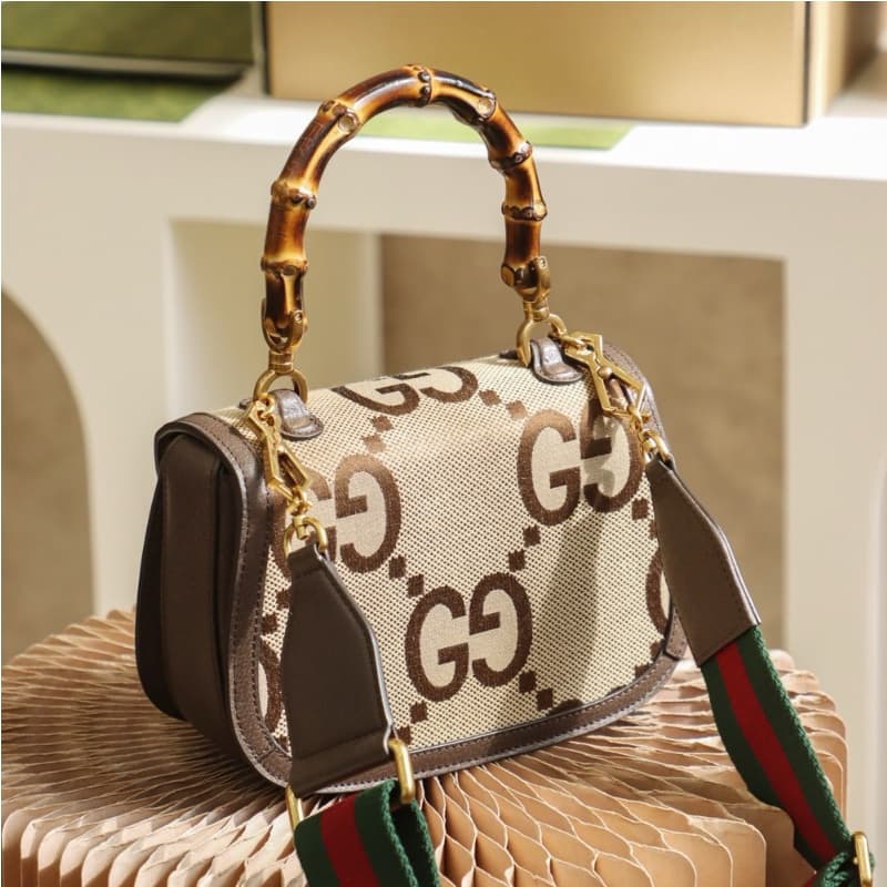 GUCCI bags | Super Double G Pattern | bamboo collection | 21×15×7cm | 675797 | 04086