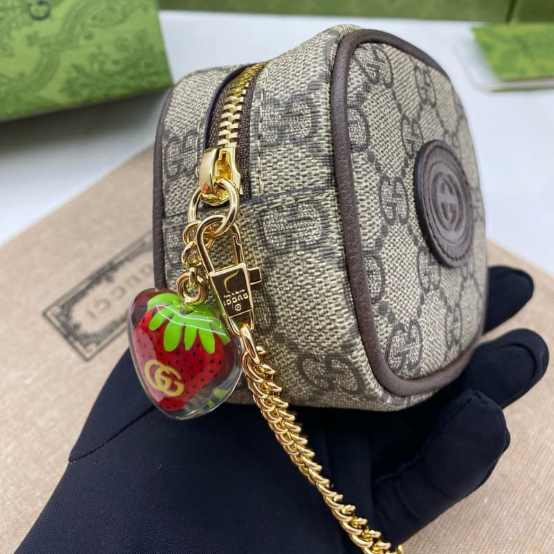 GUCCI bags | GUCCI Double G Strawberry Coin Purse | 8.5×8×5.5cm | 726252 | 04104