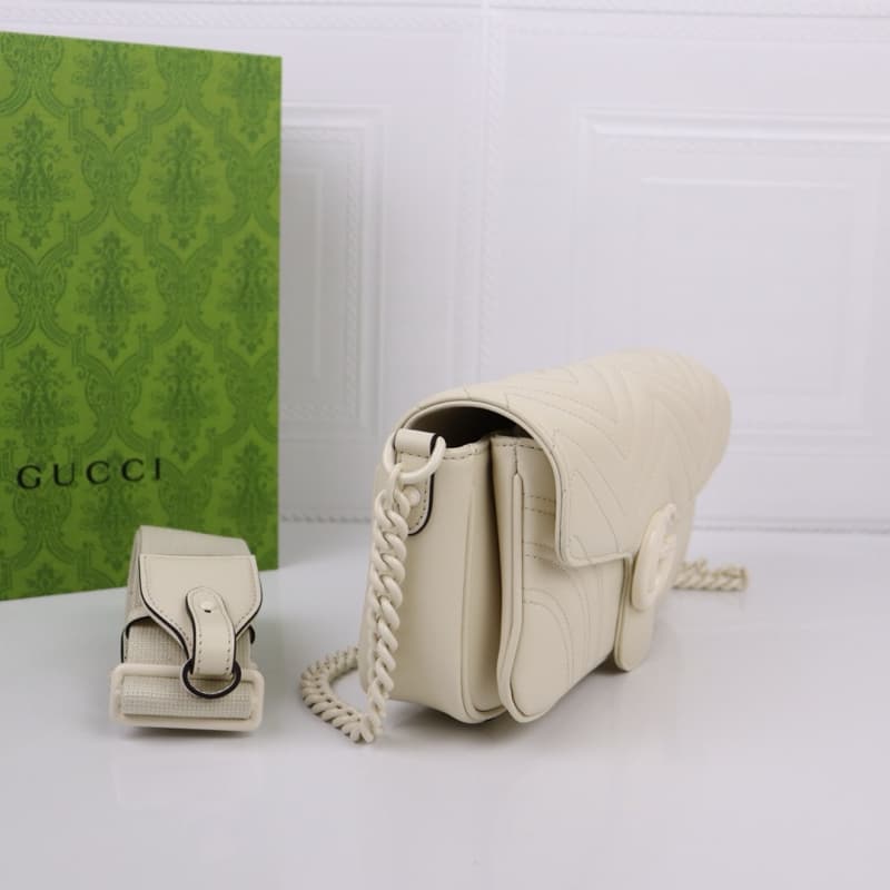 GUCCI bags | White/Brown/Rose Red/Black | 26.5×13×7cm | 734814 | 04105