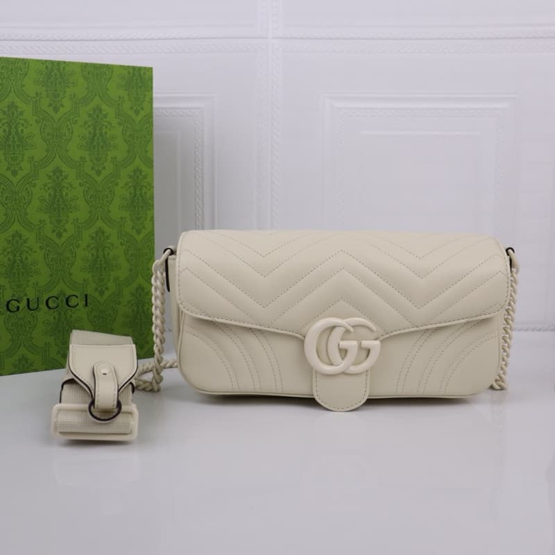 GUCCI bags | White/Brown/Rose Red/Black | 26.5×13×7cm | 734814 | 04105