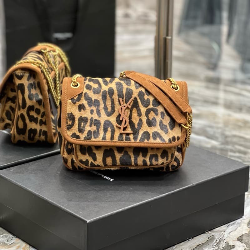 Yves Saint Laurent bags | YSL bags | NiKi | New Leopard Print | 22×16.5×12cm | 633151 | 05006