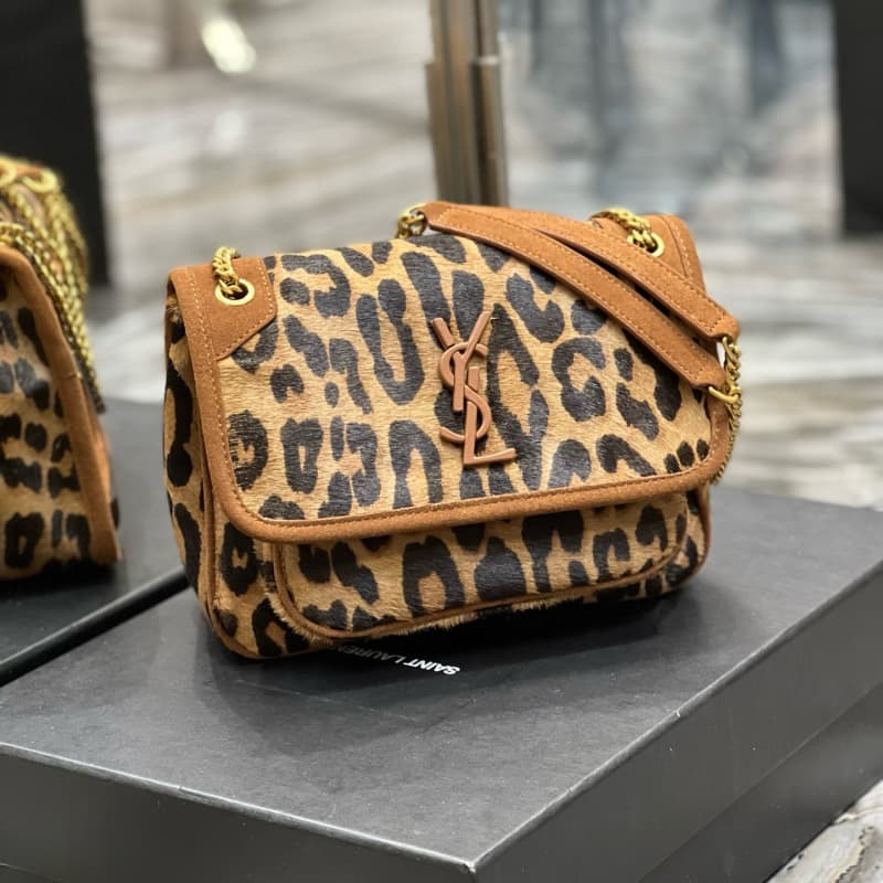 Yves Saint Laurent bags | YSL bags | NiKi | New Leopard Print | 22×16.5×12cm | 633151 | 05006