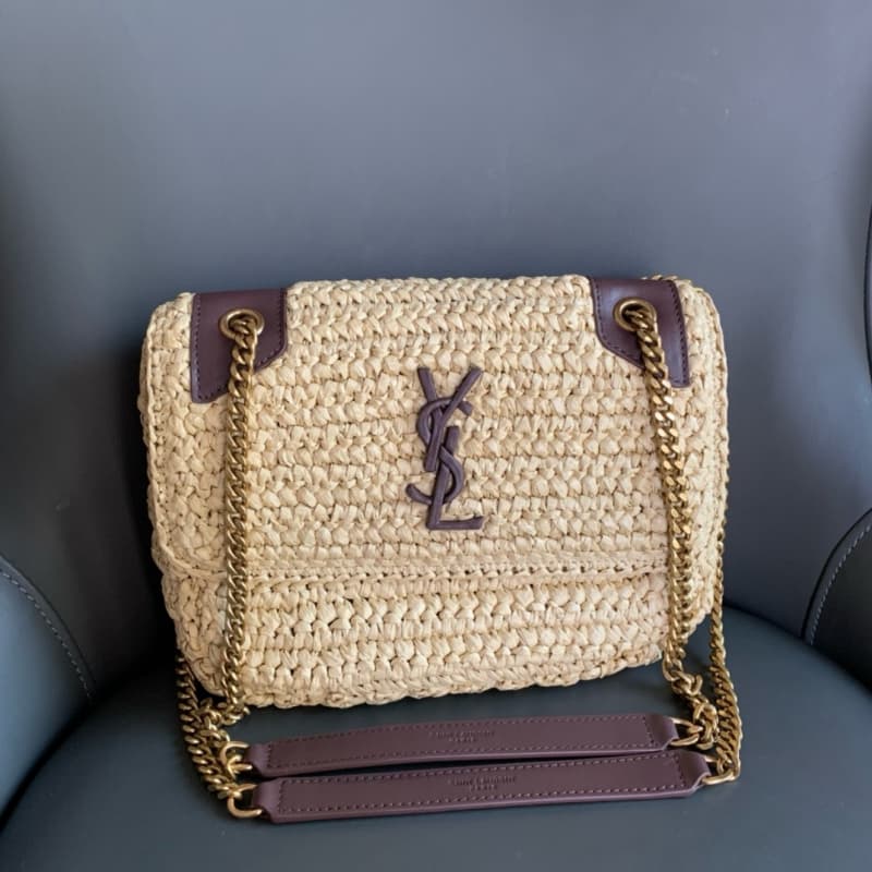 Yves Saint Laurent bags | YSL bags | Niki Woven Bag | 22×16.5×12cm | 633151 | 05008