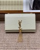 Yves Saint Laurent bags | YSL | Small crocodile-embossed fringe bag | 24×14.5×5.5cm | 377829 | 05029