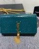 Yves Saint Laurent bags | YSL | Crocodile-embossed fringe bag | 24×14.5×5.5cm | 377829 | 05032