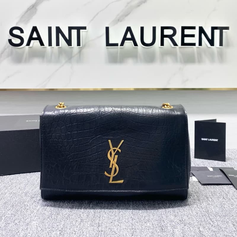 Yves Saint Laurent bags | YSL | crocodile-embossed/suede | 28cm | 553804 | 05035