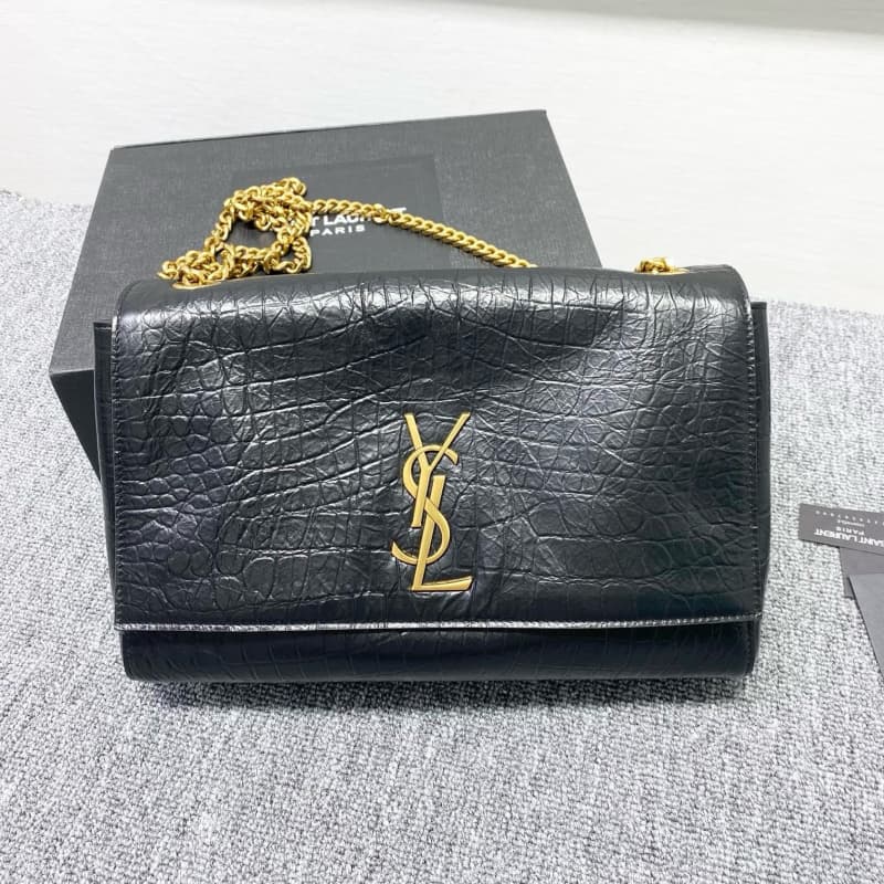 Yves Saint Laurent bags | YSL | crocodile-embossed/suede | 28cm | 553804 | 05035